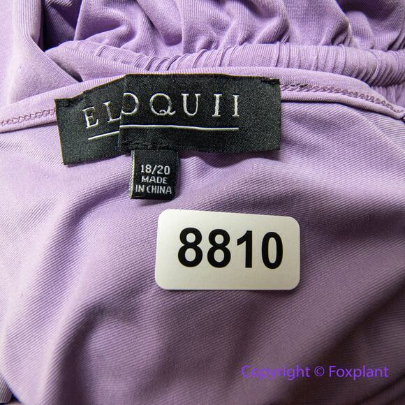 New! Eloquii long bell sleeve purple romper, size‎ 18/20 - Picture 9 of 11
